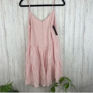Lulus NWT bubblegum pink babydoll dress